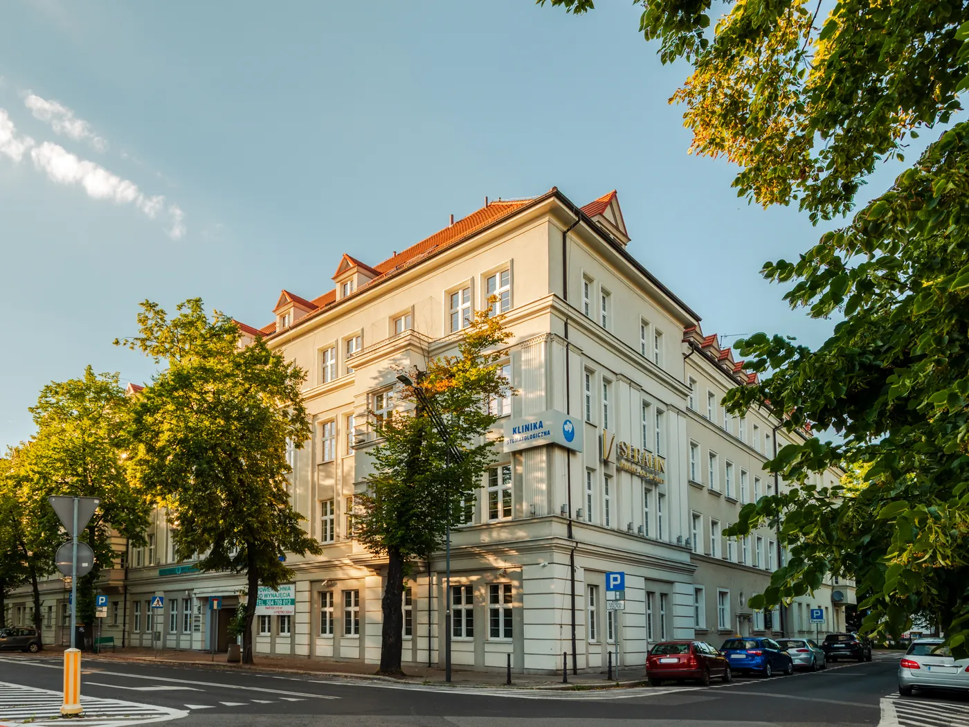 Budynek Serafin Med Club przy placu Piłsudskiego w Gliwicach